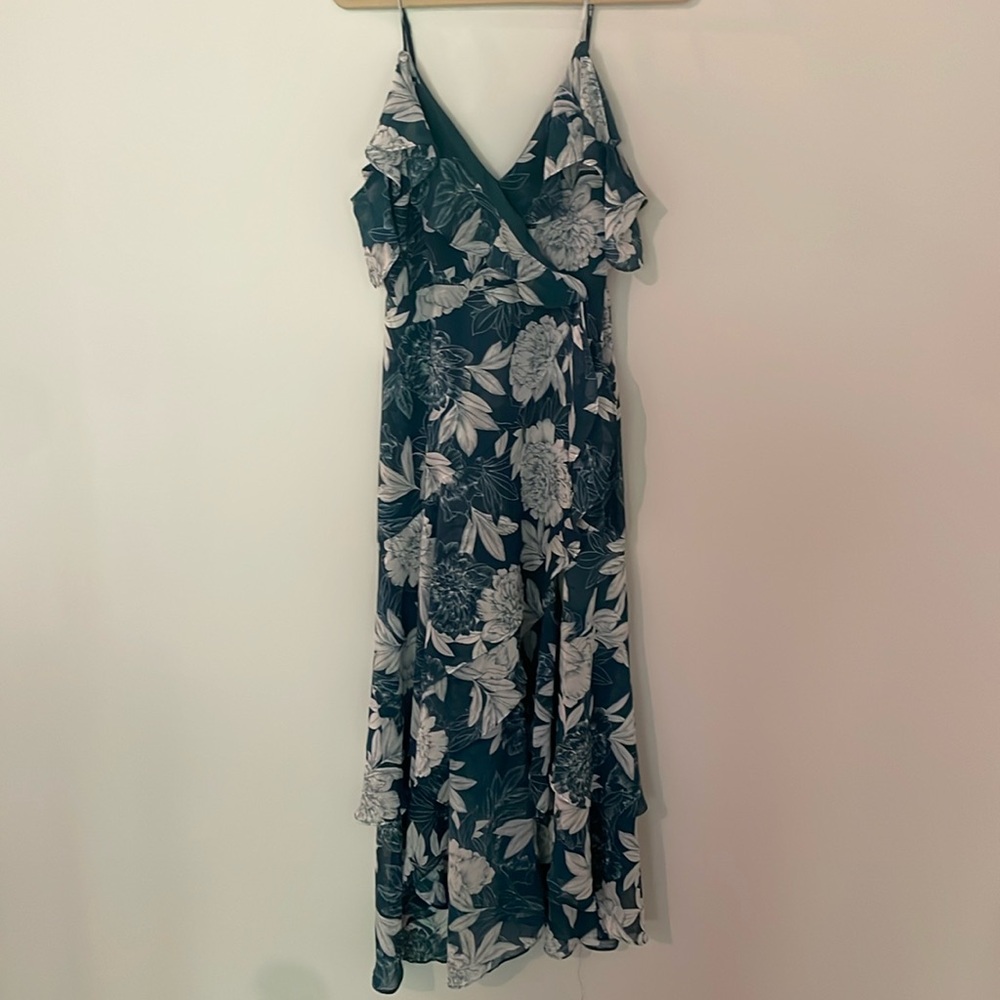 Bardot green floral dress